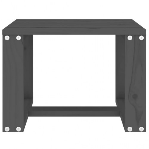 Havebord 40x38x28,5 cm massivt fyrretræ grå