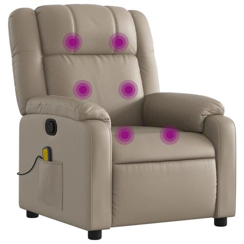 Massagestol kunstlæder cappuccino