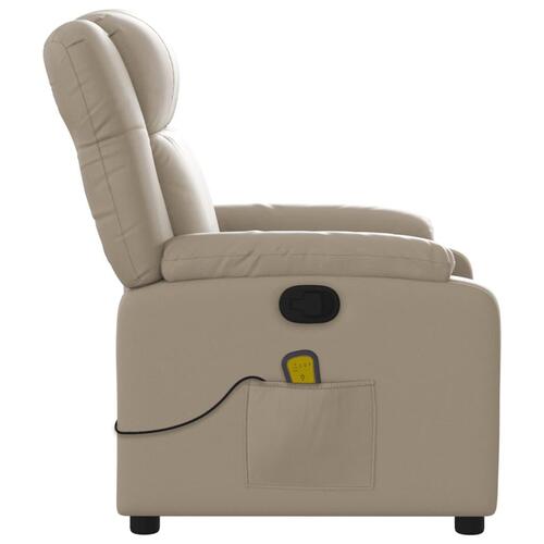 Massagestol kunstlæder cappuccino