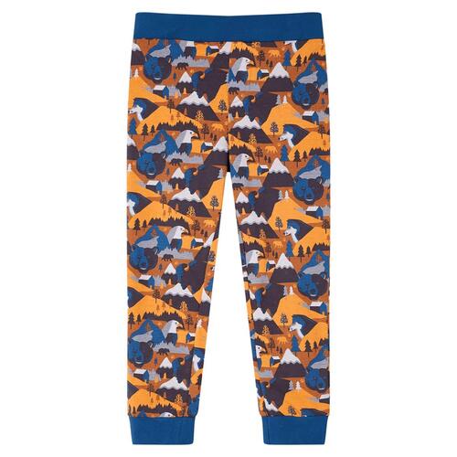 Pyjamas til børn str. 128 cognacfarvet