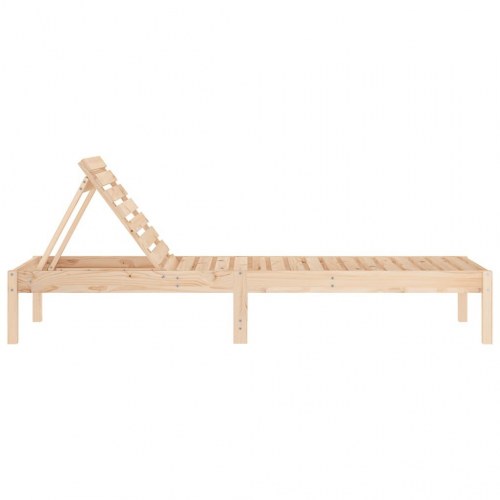Liggestole 2 stk. 199,5x60x74 cm massivt fyrretræ