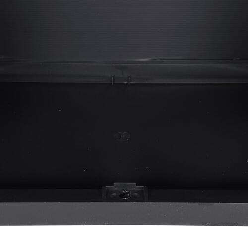 Haveskab 65x37x165 cm PP sort