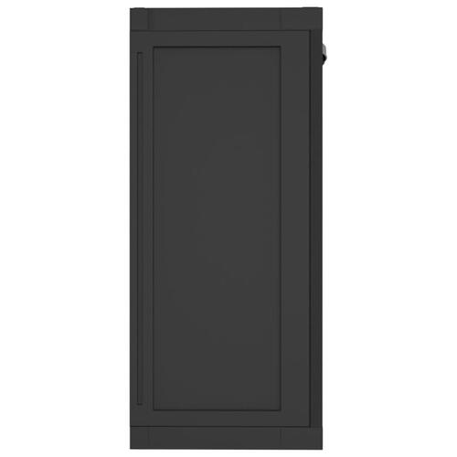 Haveskab 97x37x85 cm PP sort