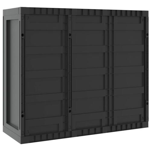Haveskab 97x37x85 cm PP sort