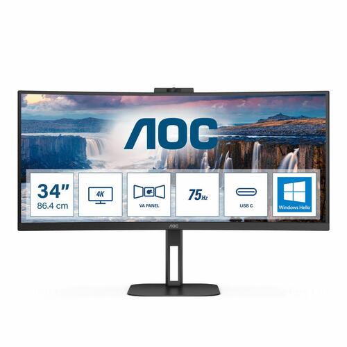 Skærm AOC CU34V5CW/BK 34" LED VA AMD FreeSync