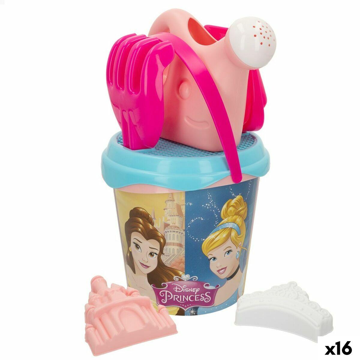 Sæt med legetøj til stranden Princesses Disney Ø 18 cm (16 enheder)