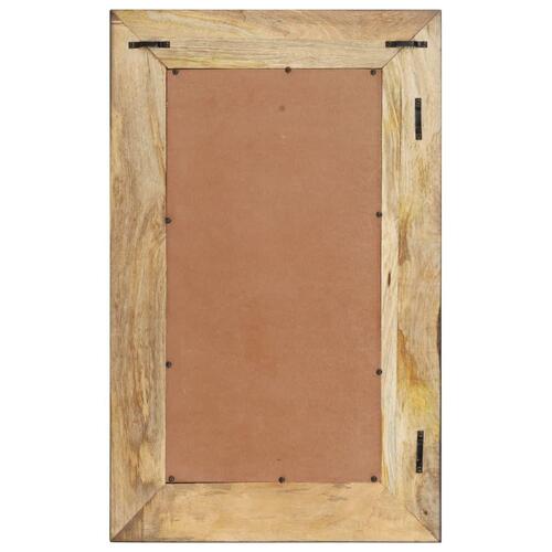 Spejl 80x50 cm massivt mangotræ