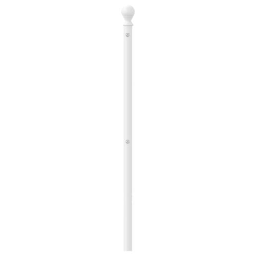 Sengegavl 107 cm metal hvid