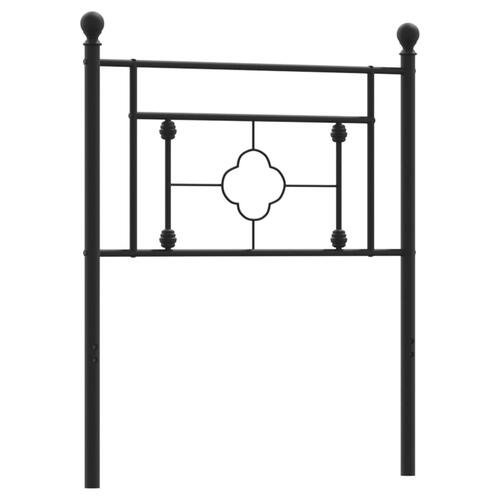 Sengegavl 80 cm metal sort