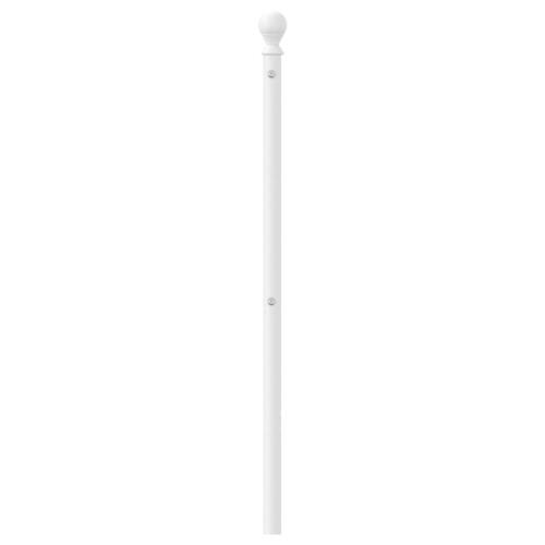 Sengegavl 100 cm metal hvid