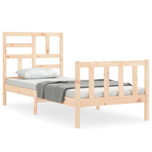 Sengeramme uden madras 100x200 cm massivt fyrretræ