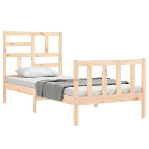 Sengeramme uden madras 100x200 cm massivt fyrretræ