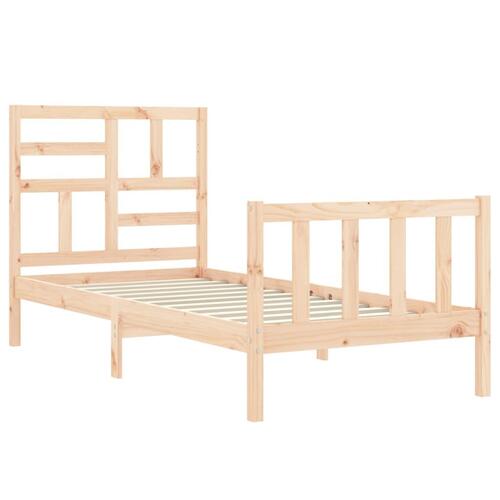 Sengeramme uden madras 100x200 cm massivt fyrretræ