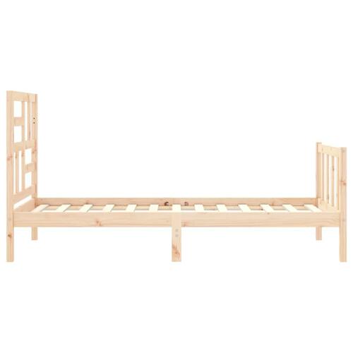 Sengeramme uden madras 100x200 cm massivt fyrretræ
