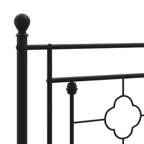 Sengegavl 75 cm metal sort