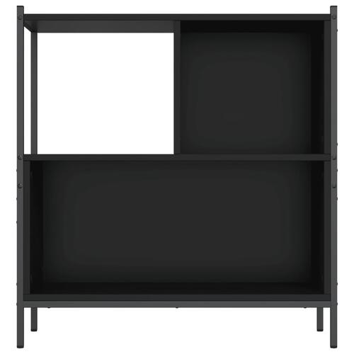 Bogreol 72x28x77,5 cm konstrueret træ sort