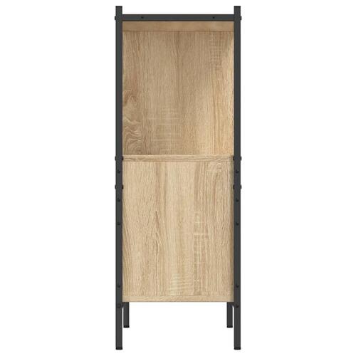 Bogreol 72x28x77,5 cm konstrueret træ sonoma-eg