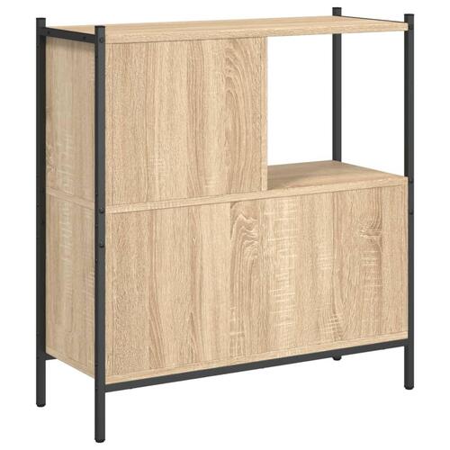 Bogreol 72x28x77,5 cm konstrueret træ sonoma-eg