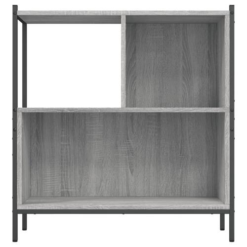 Bogreol 72x28x77,5 cm konstrueret træ grå sonoma-eg