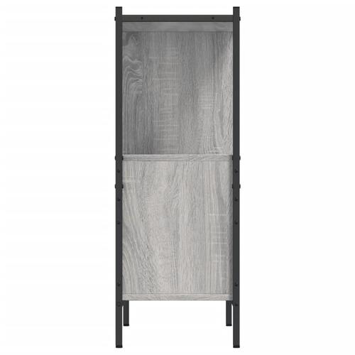 Bogreol 72x28x77,5 cm konstrueret træ grå sonoma-eg