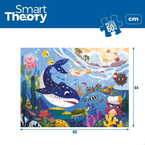 Børne Puslespil Colorbaby Sea Animals 60 Dele 60 x 44 cm (6 enheder)