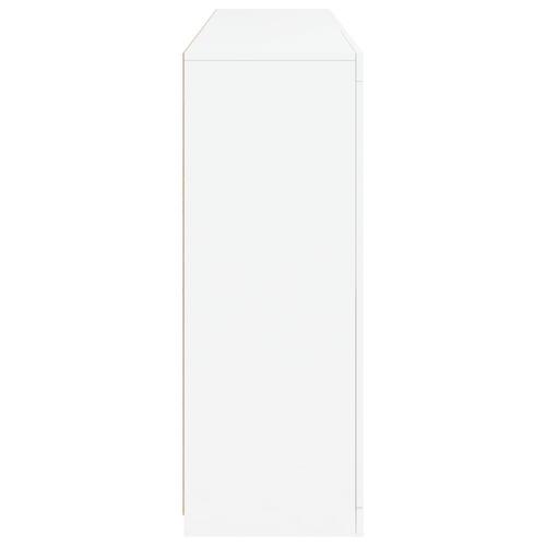 Skænk med LED-lys 162x37x100 cm hvid