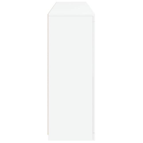 Skænk med LED-lys 162x37x100 cm hvid