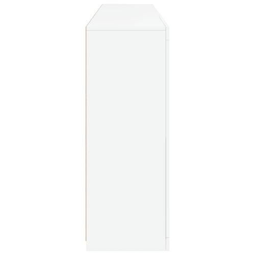 Skænk med LED-lys 181,5x37x100 cm hvid