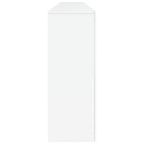 Skænk med LED-lys 283x37x100 cm hvid