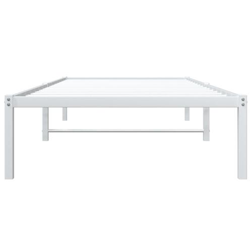 Sengeramme 90x200 cm metal hvid