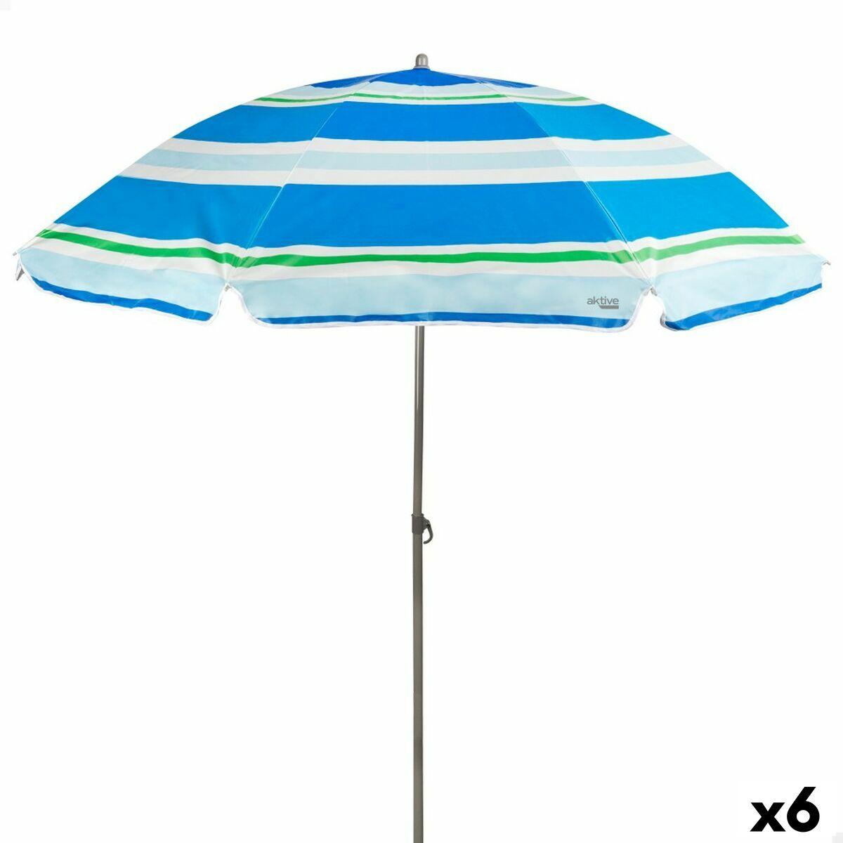 Parasol Aktive UV50 Ø 200 cm Polyester 200 x 196 x 200 cm (6 enheder)