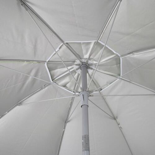 Parasol Aktive UV50 Ø 200 cm Blå Polyester Aluminium 200 x 198,5 x 200 cm (6 enheder)