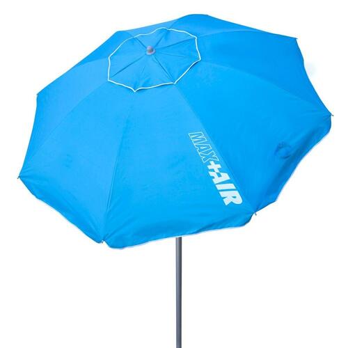 Parasol Aktive UV50 Ø 200 cm Blå Polyester Aluminium 200 x 198,5 x 200 cm (6 enheder)