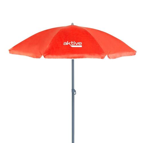 Parasol Aktive UV50 Ø 180 cm Koral Polyester Aluminium 180 x 187 x 180 cm (12 enheder)