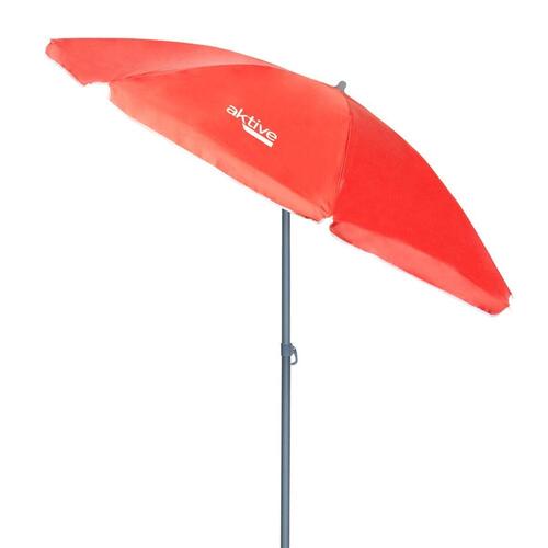 Parasol Aktive UV50 Ø 180 cm Koral Polyester Aluminium 180 x 187 x 180 cm (12 enheder)