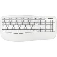 Trådløst tastatur Phoenix K201 Hvid Spansk qwerty