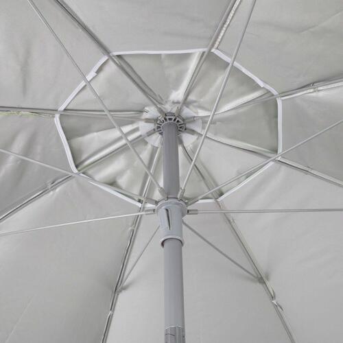 Parasol Aktive UV50 Ø 180 cm Blå Polyester Aluminium 180 x 187,5 x 180 cm (12 enheder)