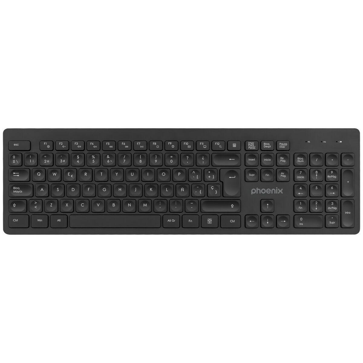 Trådløst tastatur Phoenix K200 Spansk qwerty