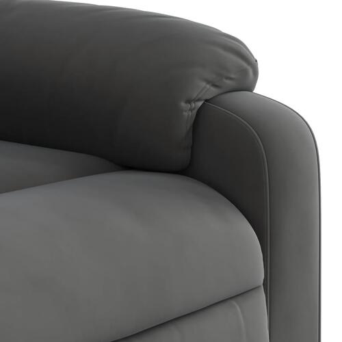 Massagestol mikrofiberstof mørkegrå