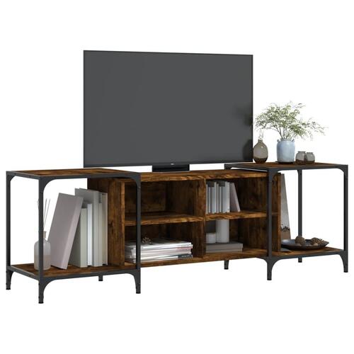 Tv-bord 153x37x50 cm konstrueret træ røget egetræsfarve