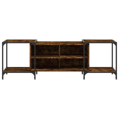 Tv-bord 153x37x50 cm konstrueret træ røget egetræsfarve