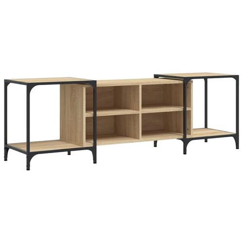Tv-bord 153x37x50 cm konstrueret træ sonoma-eg