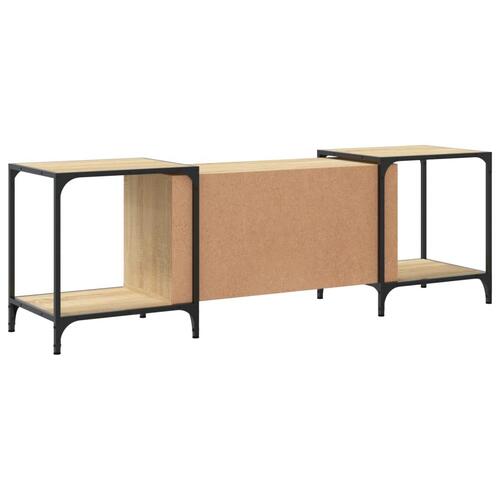 Tv-bord 153x37x50 cm konstrueret træ sonoma-eg