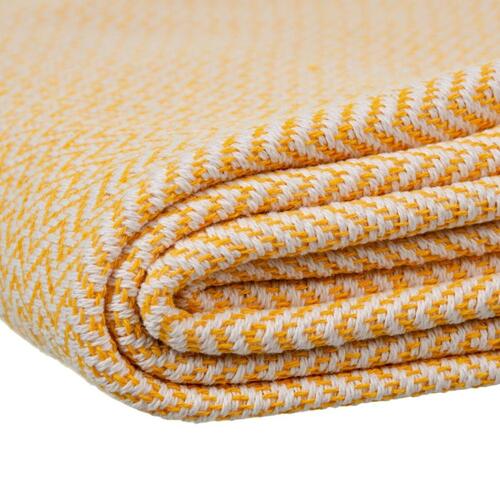 Sengetæppe (vattæppe) Beige Sennep (OUTLET A+)