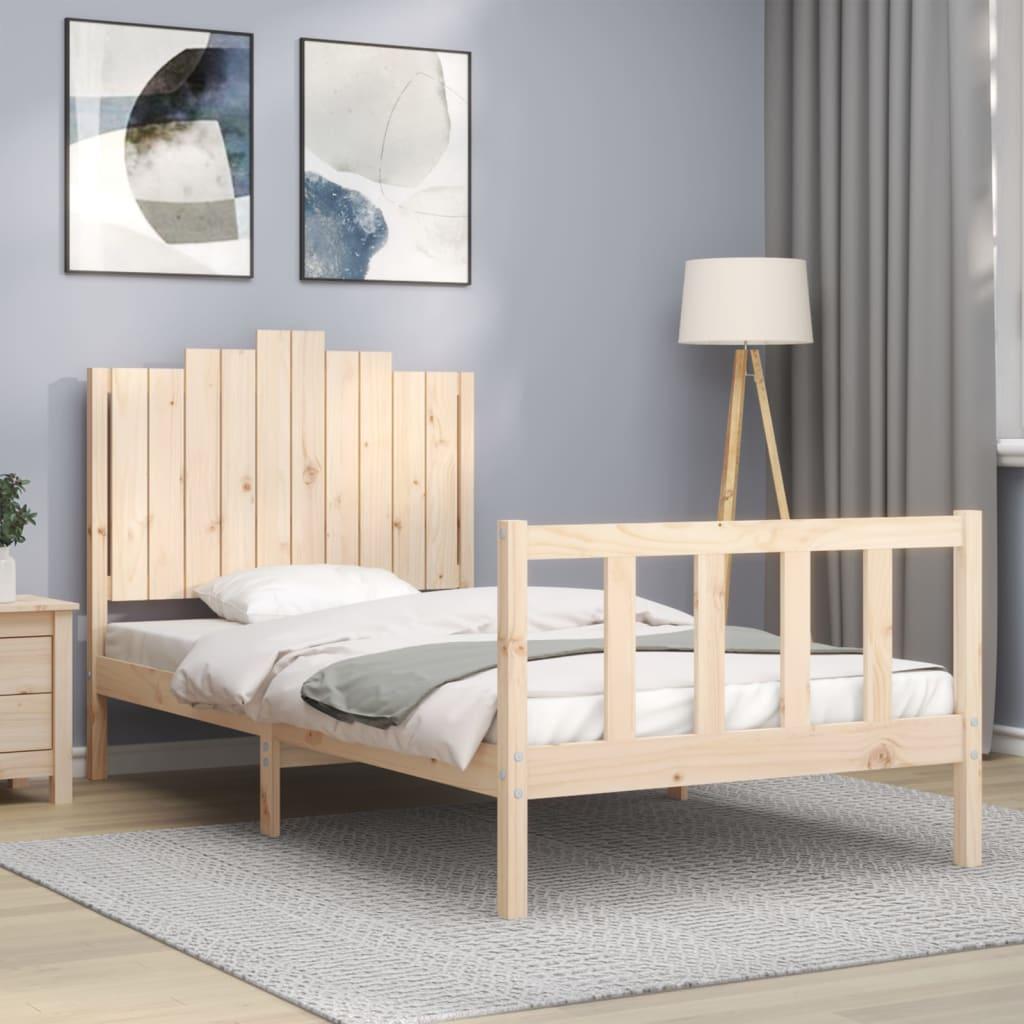 Sengeramme uden madras 100x200 cm massivt fyrretræ