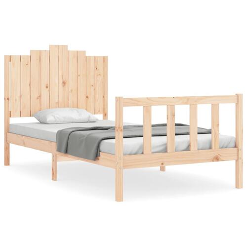 Sengeramme uden madras 100x200 cm massivt fyrretræ