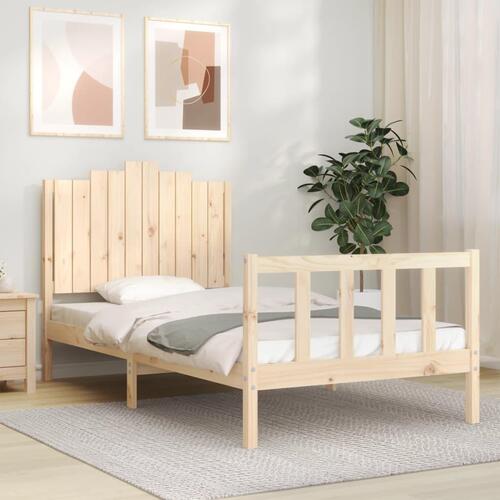 Sengeramme uden madras 100x200 cm massivt fyrretræ