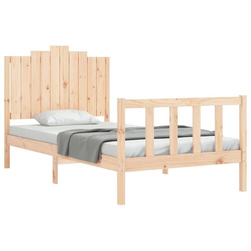 Sengeramme uden madras 100x200 cm massivt fyrretræ