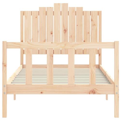 Sengeramme uden madras 100x200 cm massivt fyrretræ