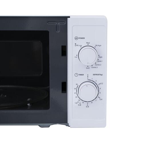 Mikrobølgeovn med Grill TM Electron Hvid 700 W 20 L